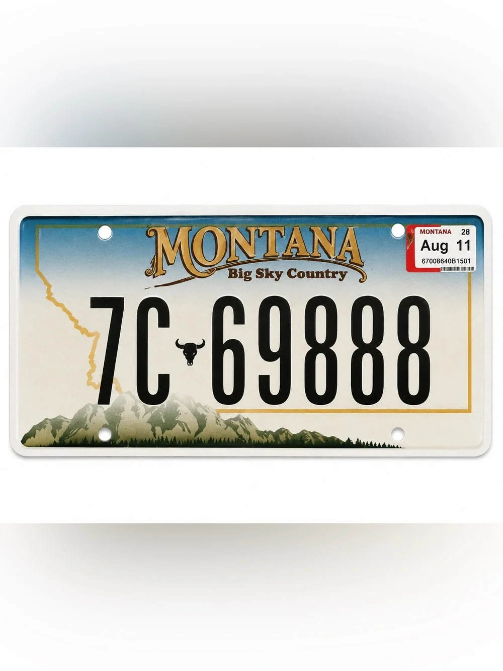 Montana Big Sky Country License Plate
